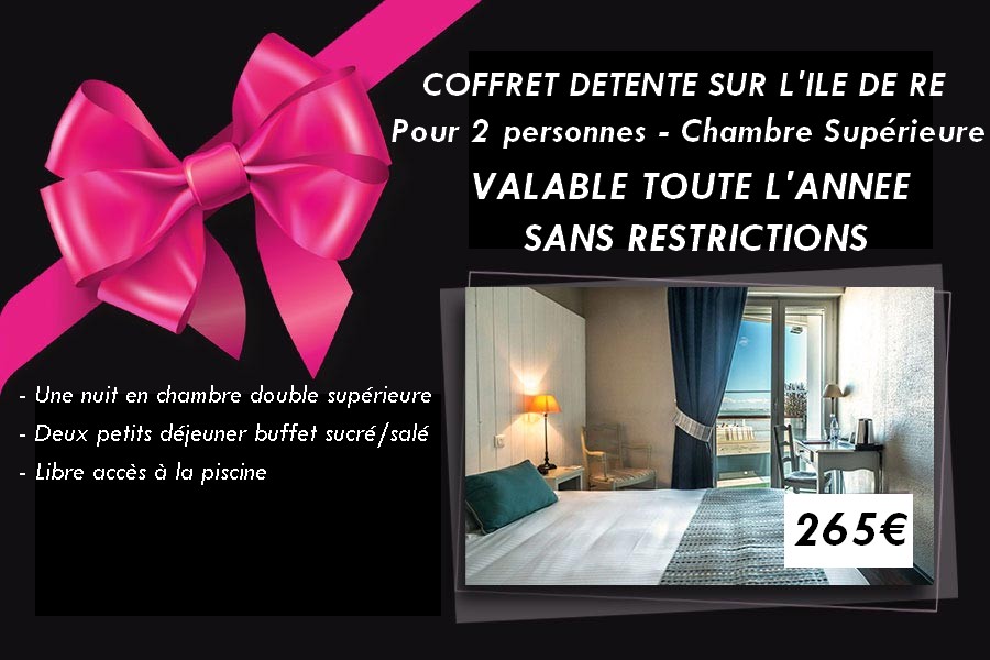 Saint Valentin - Coffret Détente à deux sur l'Île de Ré
