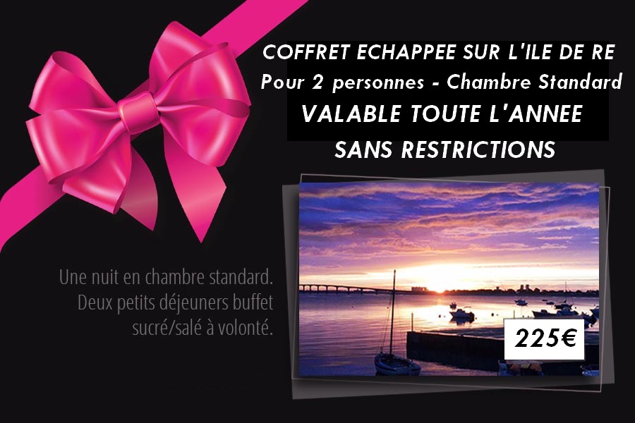 Coffret cadeau echappée sur l'Ile de Ré toute l'année