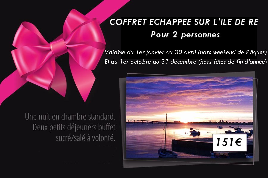 Saint Valentin - Coffret Escapade à deux sur l'Île de Ré