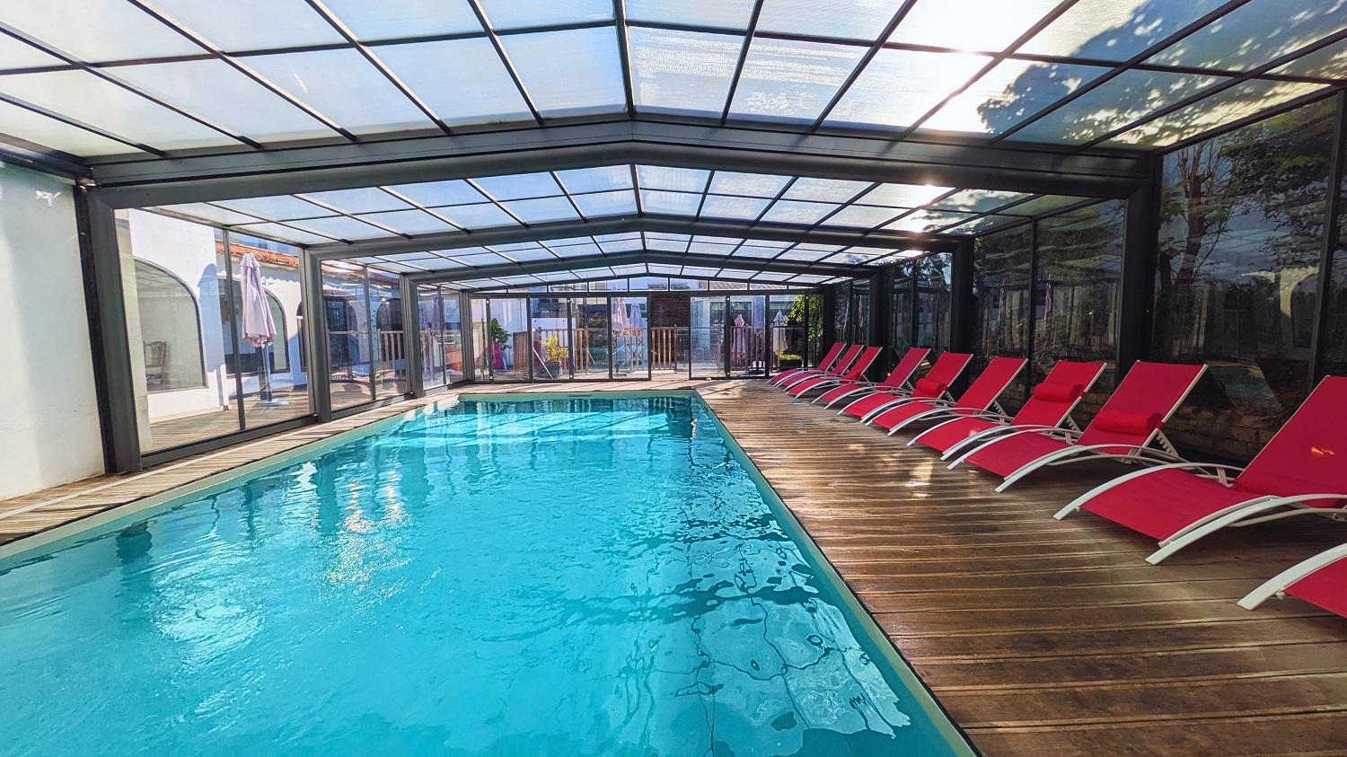 Piscine chauffee verriere - Hotel de La Maree - Ile de Re