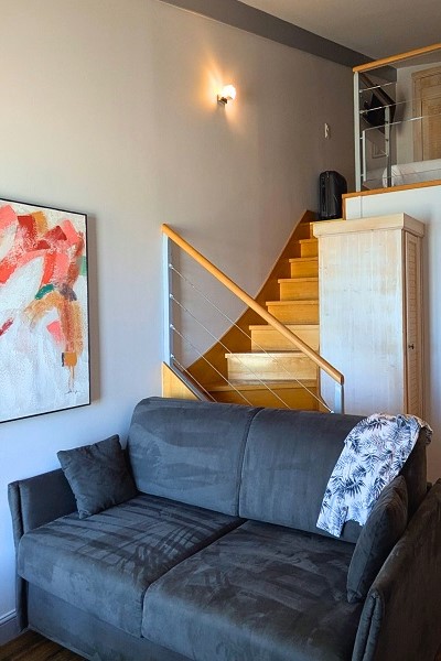 Chambre duplex – vue globale – Hotel de La Maree – mezzanine – Weekend ile de Re